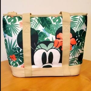 Mickey and Minnie Tropical Print Cooler Tote Bag